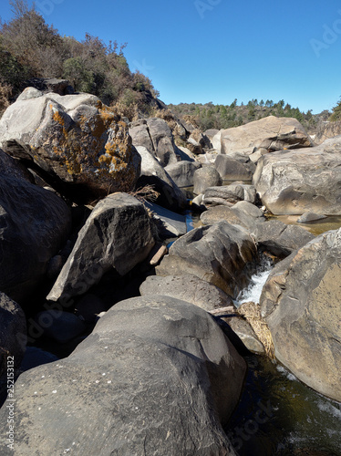 View of Los Chiorrillos river, in Cabalango, Cordoba, Argentina photo