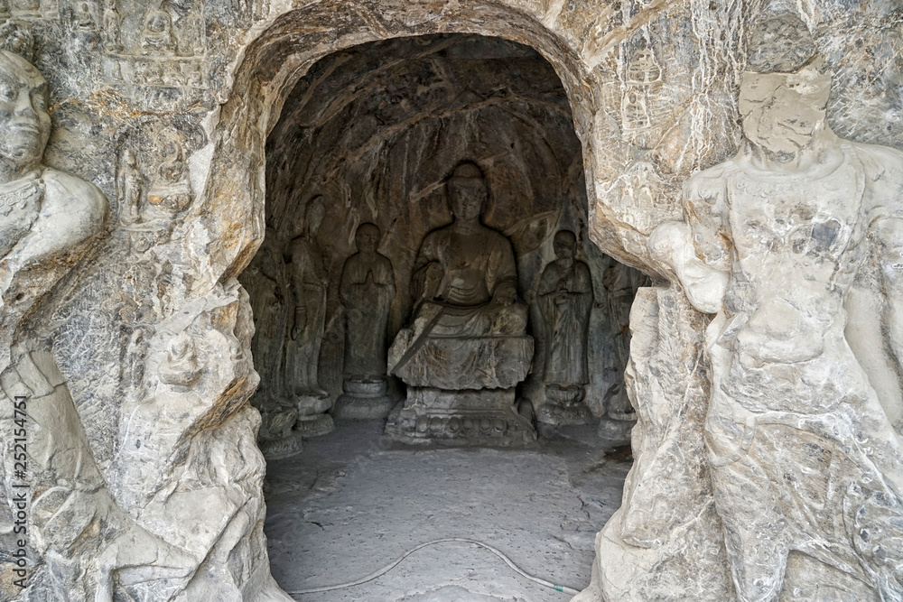 Longmen, grottoes, buddha, cave, luoyang, china, asia