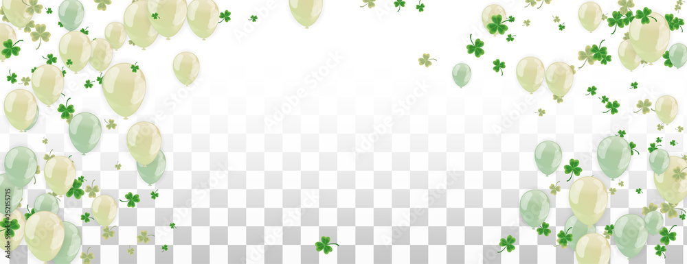 Vector illustration Design banner on St. Patrick's Day. effect clover. Simple banner for the site, shop, Vector illustration Design banner on St. Patrick's Day. effect clover. Simple banner for the site, shop,