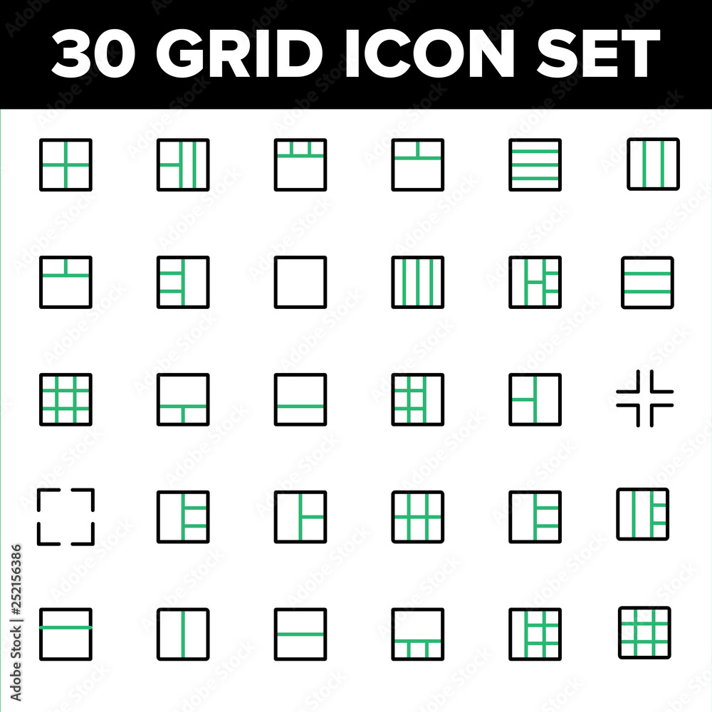 Grid Icon Set