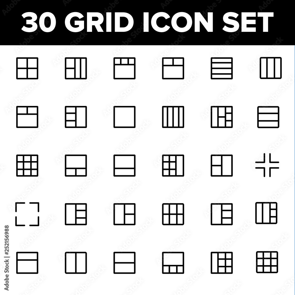 Grid Icon Set
