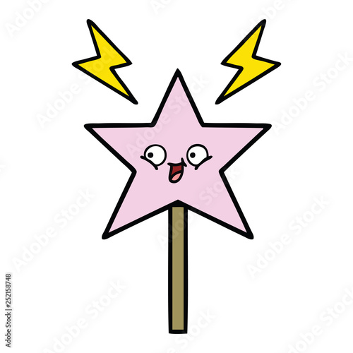 cute cartoon magic wand