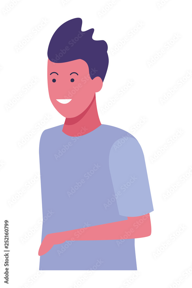 young man cartoon young man cartoon