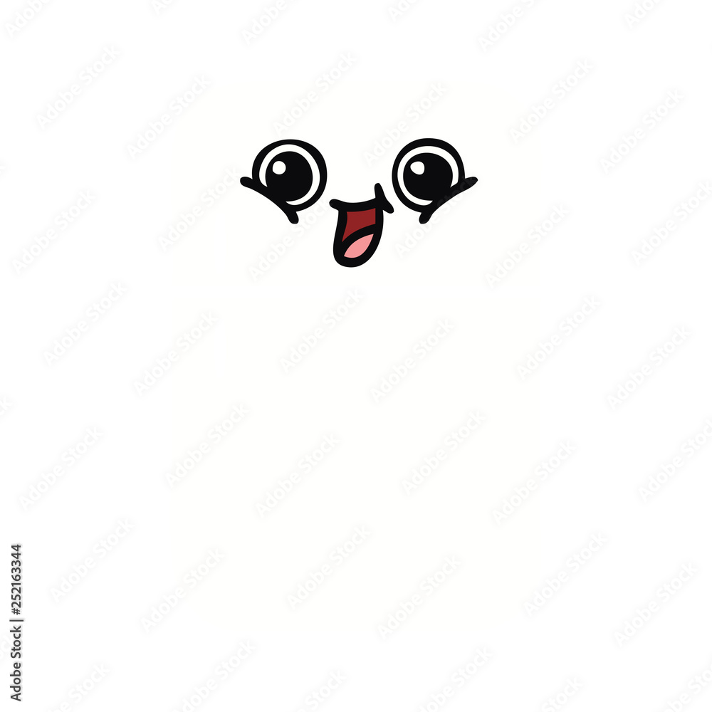 flat color retro cartoon fridge freezer