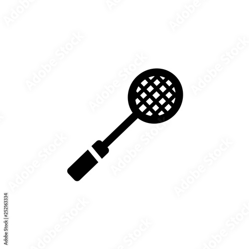 badminton racket glyph vector icon