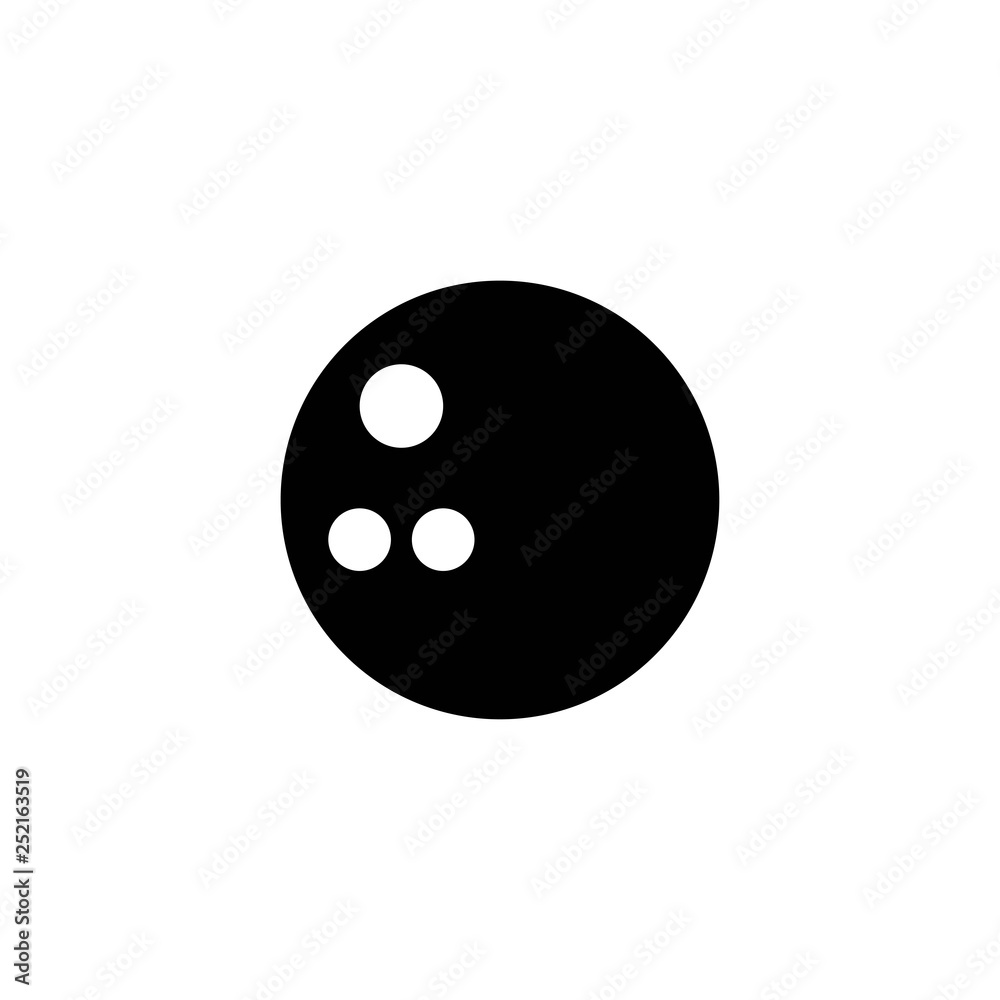 bowling ball glyph vector icon bowling ball glyph vector icon