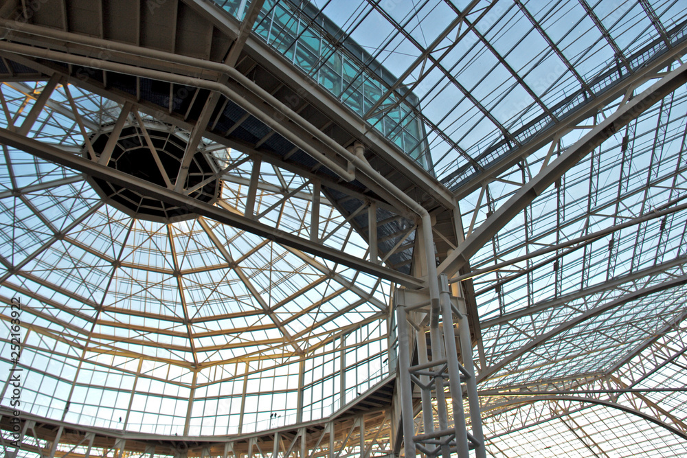 glass roof and structure