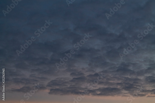 cirrus clouds at sunset 