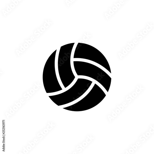 volley ball glyph vector icon