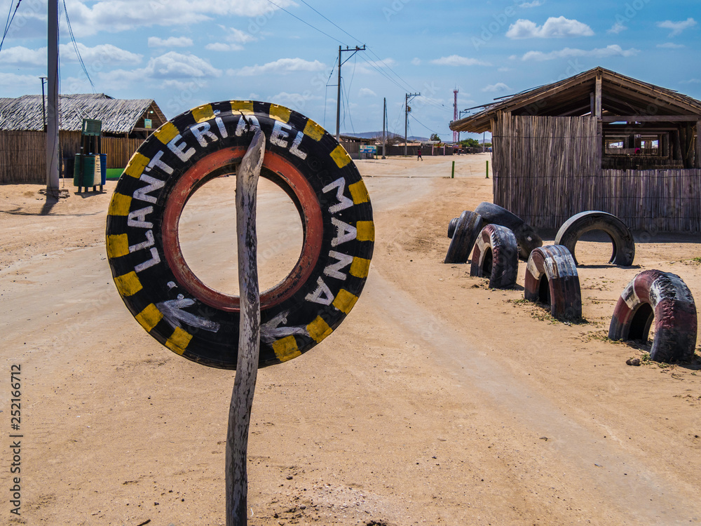 Cabo de la Vela, La Guajira, Colombia: Feb 23, 2019: Village in Cabo de la Vela Colombia