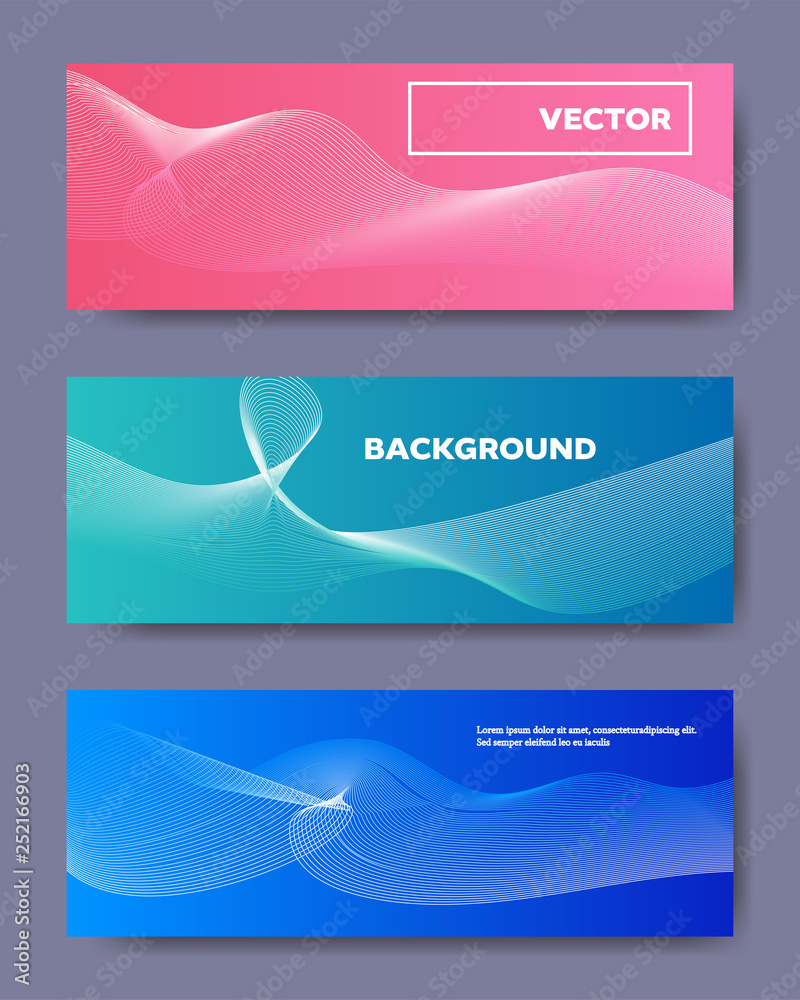 Fototapeta premium Modern banner background, abstract digital design