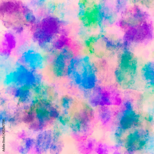 colorful watercolor pink blue and purple abstract paint background wallpaper design 