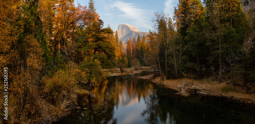Beautiful American Landscape in Yosemite National Park  California  United States.