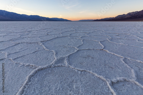 Salt Pan at the Badwater Basin, Death Valley National Park, California, United States.