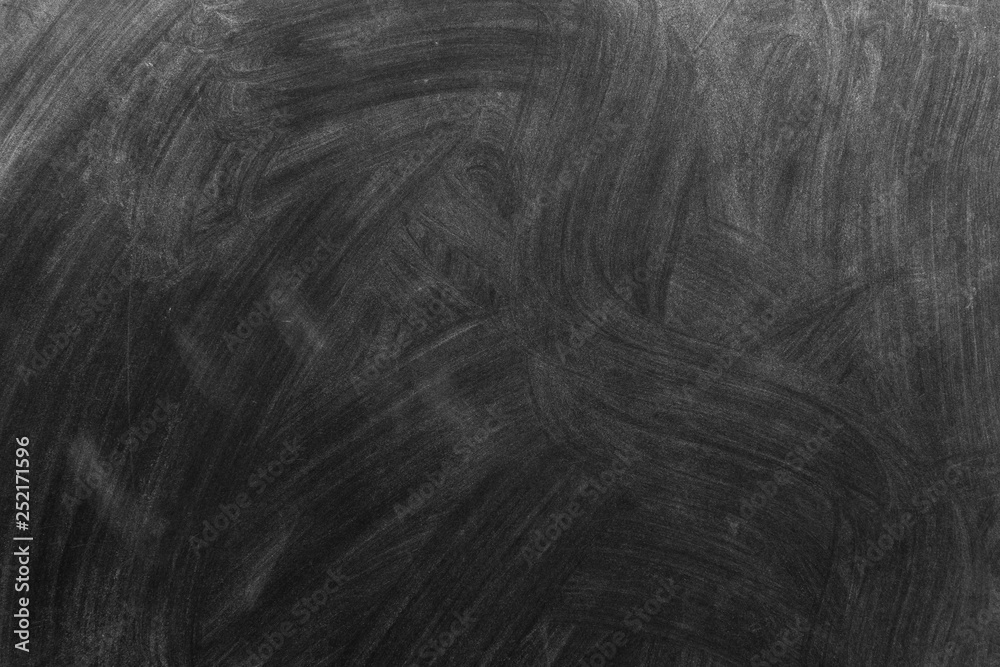 Naklejka premium Chalkboard texture background. blackboard wall backdrop wallpaper, dark tone.