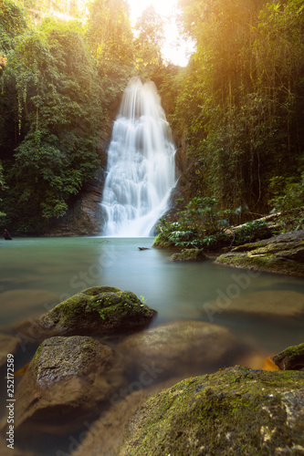 Nang Khruan Waterfall at Lam Khlong Ngu National park  Kanchanaburi  Thailand