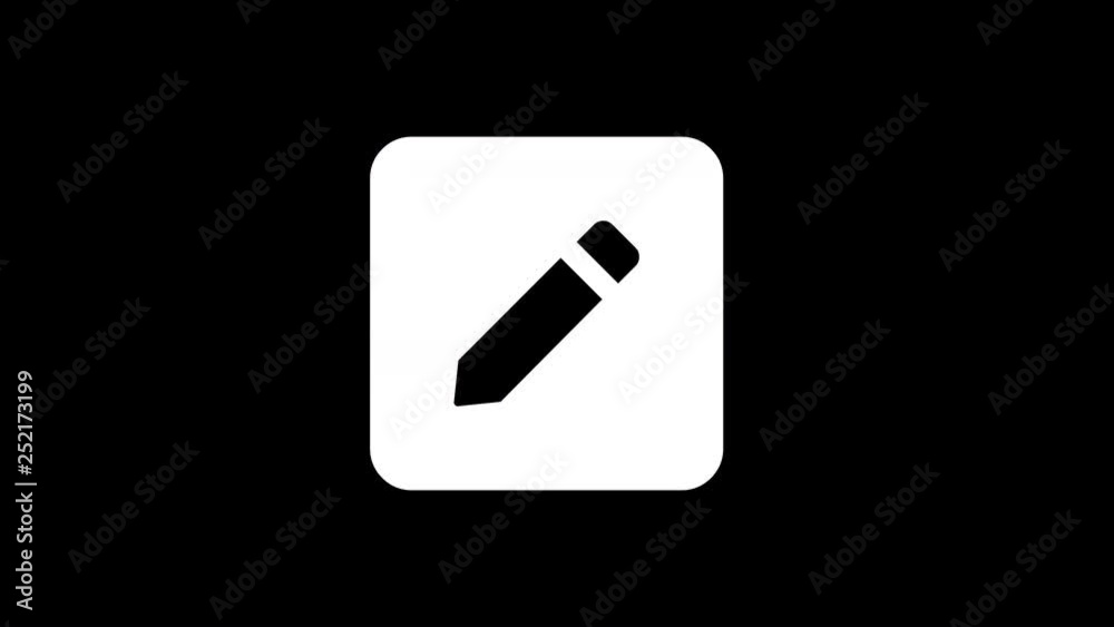 From the Glitch effect arises pen square symbol. Then the TV turns off. Alpha channel Premultiplied - Matted with color black From the Glitch effect arises pen square symbol. Then the TV turns off. Alpha channel Premultiplied - Matted with color black