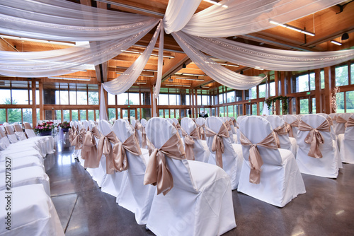 Obraz na plátne Wedding ceremony hall