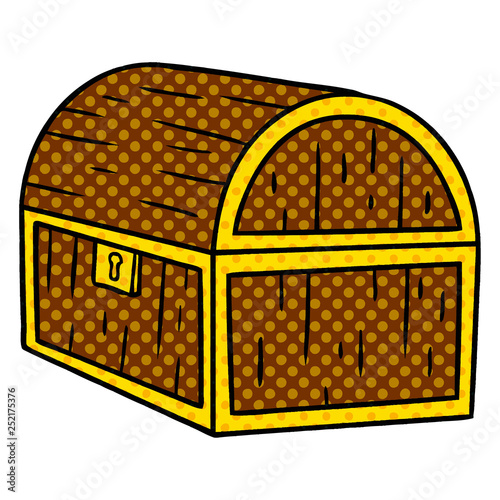 cartoon doodle of a treasure chest