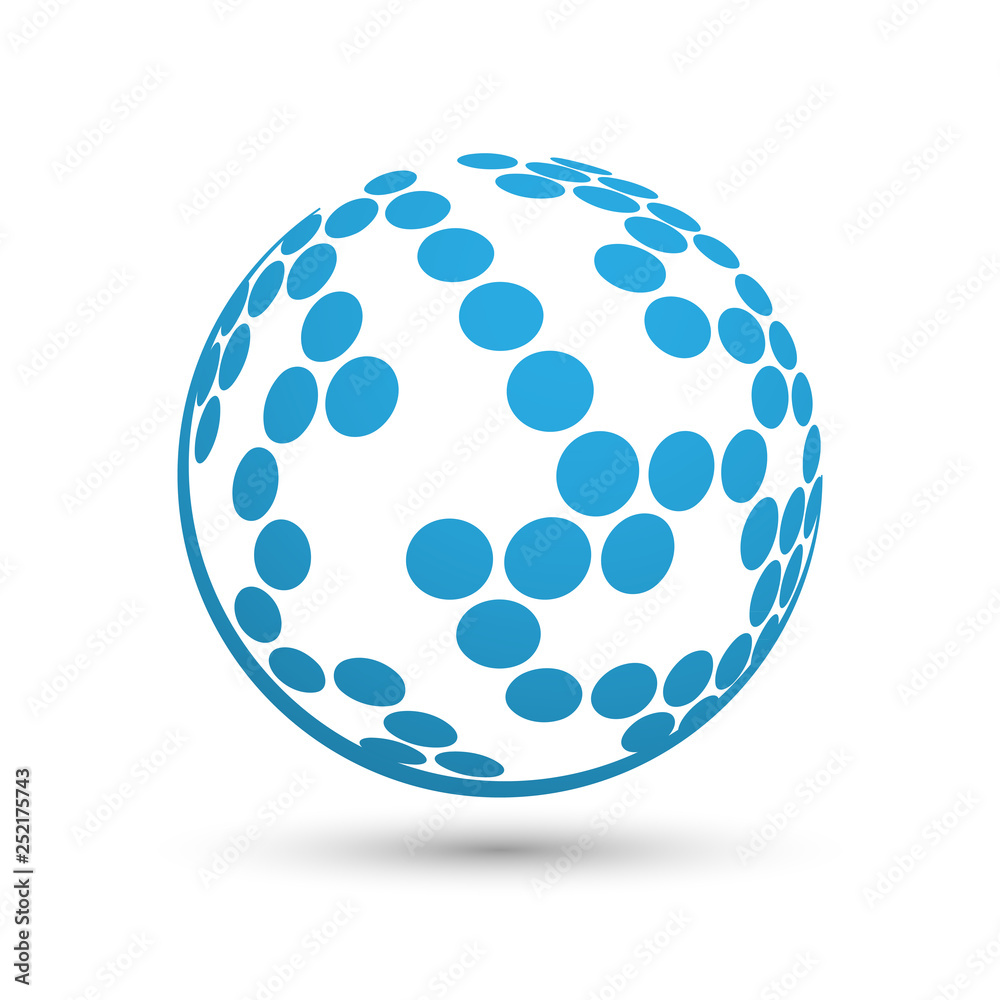 Sphere globe icon. Sphere globe icon.