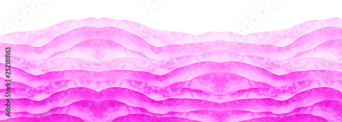 Wallpaper Mural Watercolor line of pink paint, splash, smear, blot, abstraction. Used for a variety of design and decoration. Strokes of paint, lines, splash. Horizontal line,background.pink sea, Hill, fog mountain Torontodigital.ca