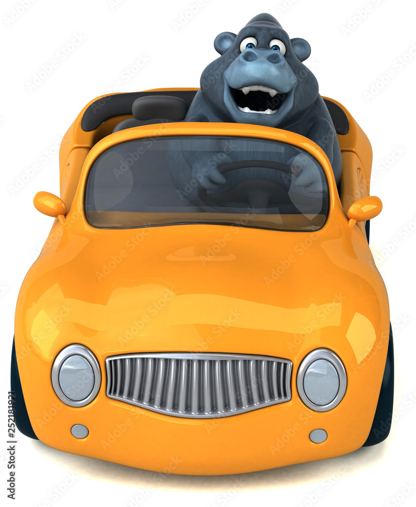 Fun gorilla - 3D Illustration Fun gorilla - 3D Illustration