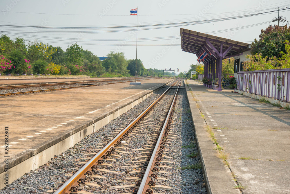 train station in a small village train station in a small village