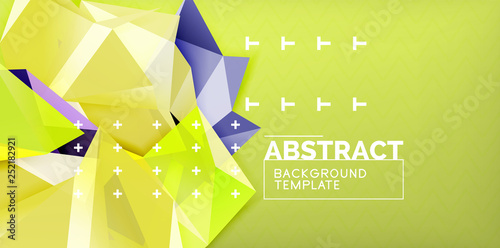Triangular low poly background design