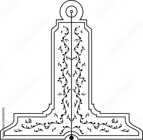 Masonic symbol of Senior Warden for Blue Lodge Freemasonry