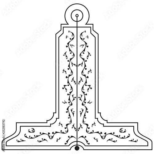 Masonic symbol of Senior Warden for Blue Lodge Freemasonry