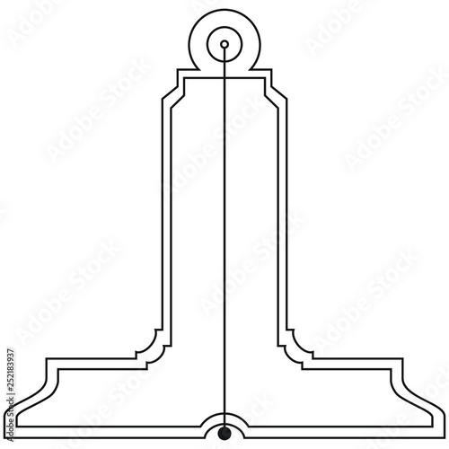 Masonic symbol of Senior Warden for Blue Lodge Freemasonry