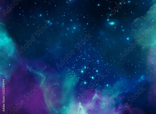 Holi abstract space background