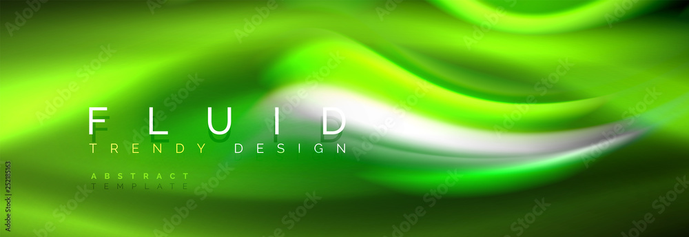 Fluid color neon wave lines background, neon liquid color futuristic paint template Fluid color neon wave lines background, neon liquid color futuristic paint template