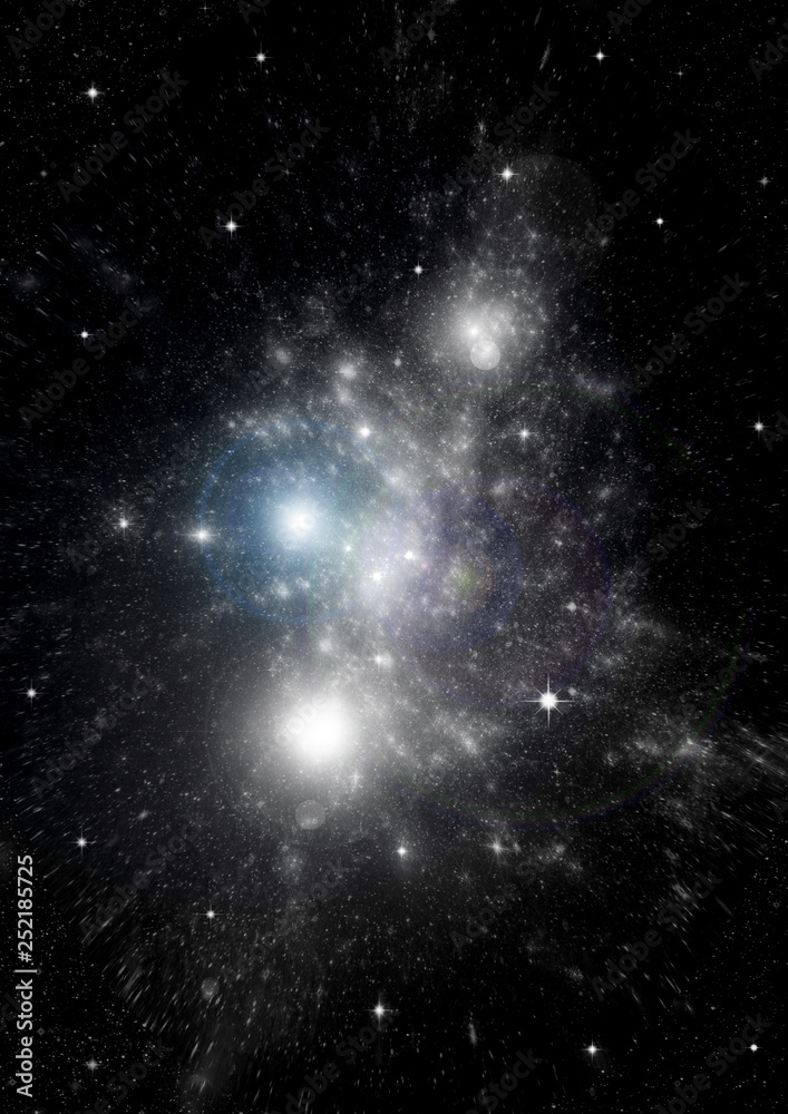 Obraz premium galaxy in a free space