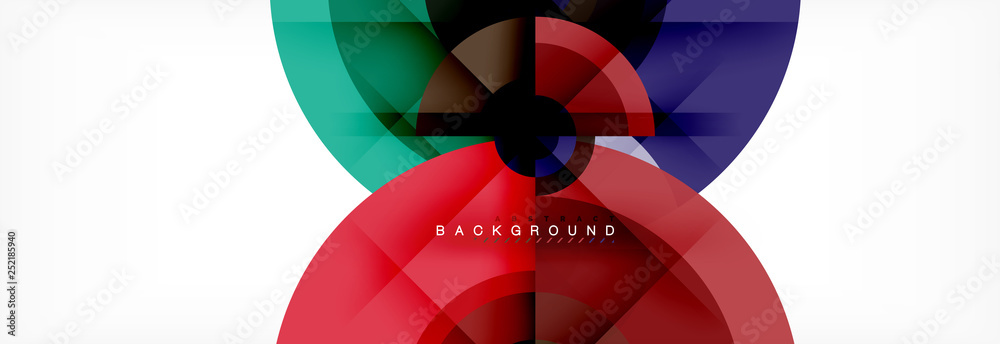 Round circles and triangles abstract background Round circles and triangles abstract background