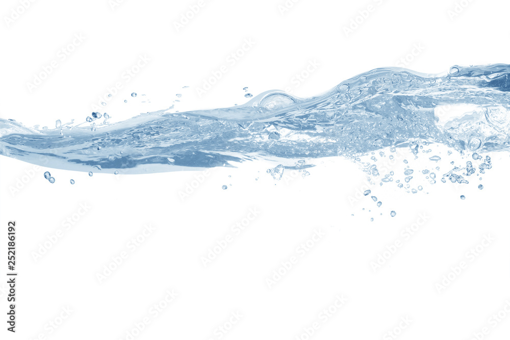 water splash isolated on white background,beautiful splashes a clean water