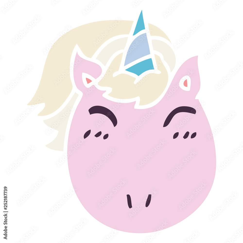 quirky hand drawn cartoon unicorn quirky hand drawn cartoon unicorn