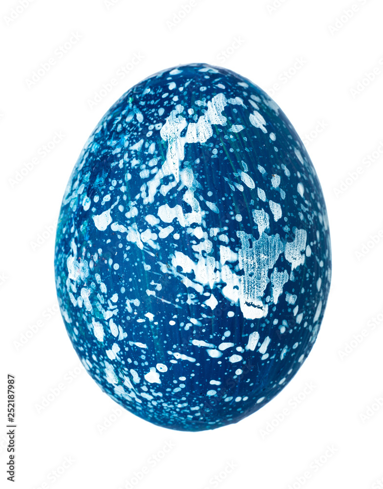 Colorful Easter Egg isolated on white Colorful Easter Egg isolated on white