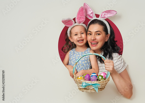 Canvas Print Family on Easter