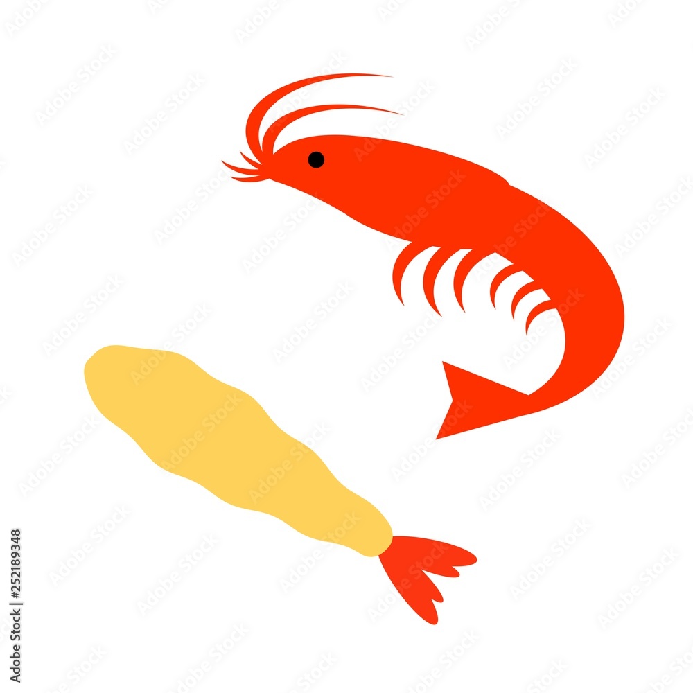 エビ天ぷらとエビ エビ天ぷらとエビ