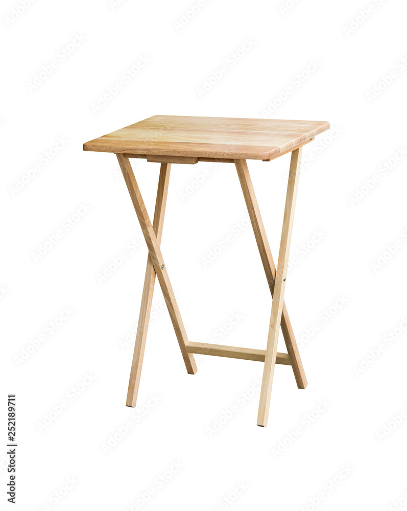 Wooden table isolated on white background Wooden table isolated on white background