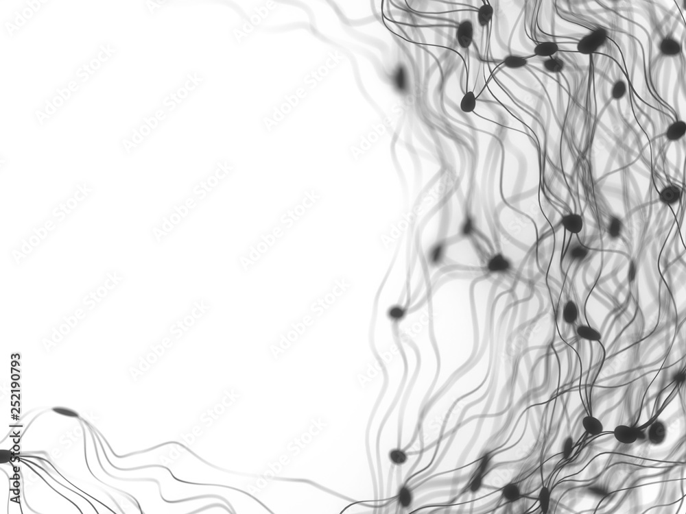 Abstract wire lines and dots 3d illustration Abstract wire lines and dots 3d illustration