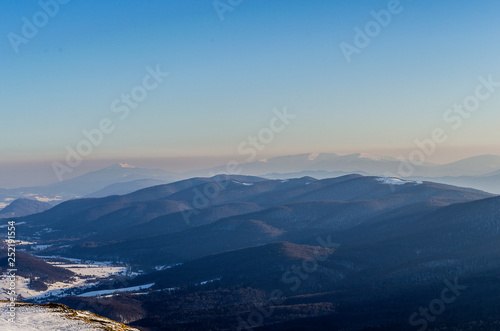 panorama górska bieszczad