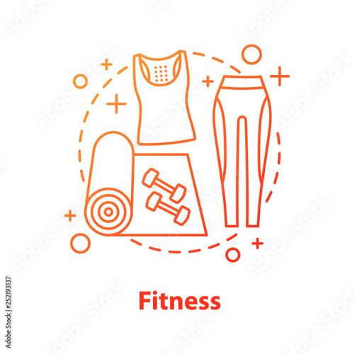 Fitness concept icon