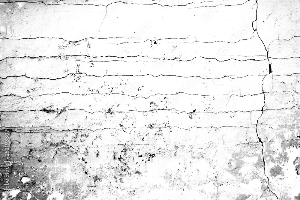 Obraz premium cracked bare wall 