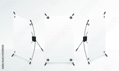 MINI STANDING BANNER REALISTIC MOCK UP