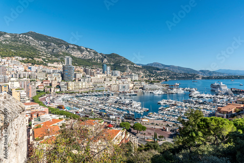 City of Monte Carlo in Monaco from Sky