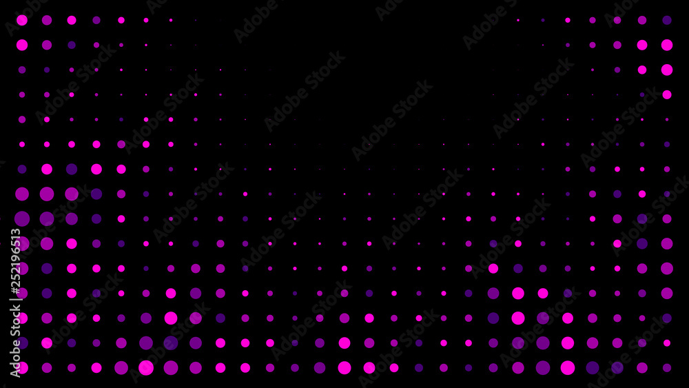 Festive shiny neon background. Halftone gradient pattern vector illustration. Explosion, salute. Pink dotted, purple dark halftone texture. Pop Art style purple pink comics Background. Dots background Festive shiny neon background. Halftone gradient pattern vector illustration. Explosion, salute. Pink dotted, purple dark halftone texture. Pop Art style purple pink comics Background. Dots background