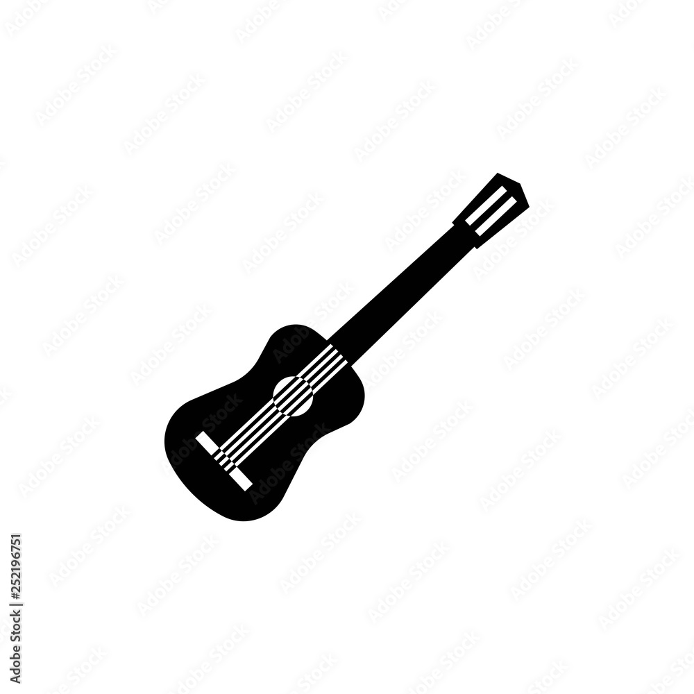 Drum monochrome icon - vector