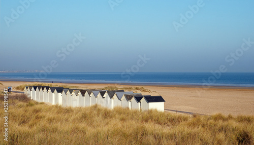 Obraz na plátně Ouistreham beach in Normandy coast